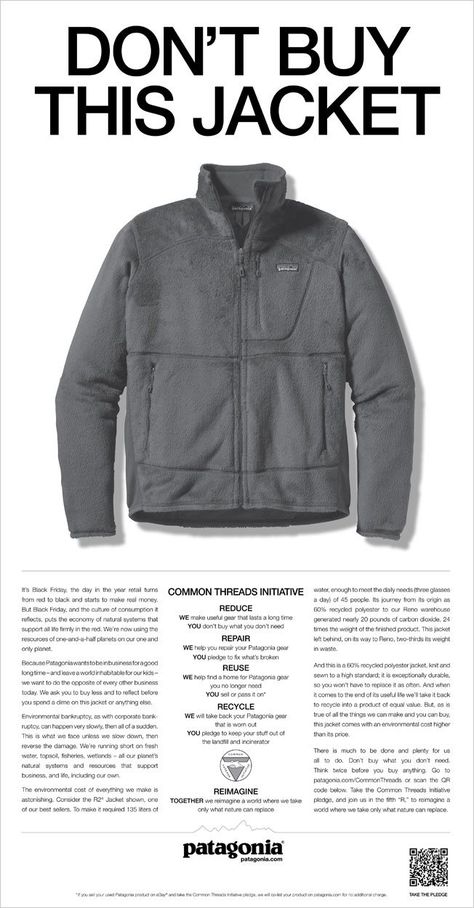 Black Friday Campaign, Patagonia Outfit, Ad Ideas, Australia Clothes, Common Thread, Branded Content, Best Black Friday, Marketing Campaign, Ad Campaign