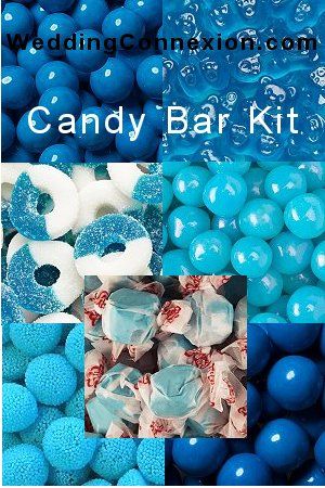 Budget-friendly blue candy buffet candy kit. Blue Candy Table, Sweet 16 Candy Bar, Blue Candy Buffet, Sweet 16 Candy, Cinderella Sweet 16, Wedding Candy Table, Wedding Candy Buffet, Blue Sweet 16, Trunk Party