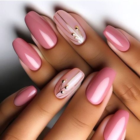 Pink Ladies Nails, Pink September Nails, Pink Nails Fall, Pink Fall Nails, Light Pink Nail Designs, August Nails, Chrome Nails Designs, Wow Nails, September Nails