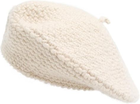 ZLYC Women Cable Knitted Berets Braided Baggy Beanie Winter Wool Warm Hat(Solid Beige) : Amazon.co.uk: Fashion Wardrobes Uk, Slouchy Beret, Women Winter Hat, Fashion Beanie, Beret Hats, Knit Beret, Knitted Beret, Solid Beige, Cutout Design