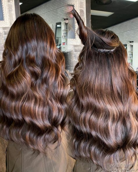 𝑩𝒓𝒊𝒕𝒕𝒂𝒏𝒚 𝑫𝒆𝒍 𝑻𝒐𝒓𝒂𝒍 on Instagram: “Chocolate brown hair with @bellamihair 22inch volume weft extensions I’m so in love with this color🤎 Using @redken shades eq 4n 5n 5G…” Shade Hair, Weft Extensions, Hair Color Chocolate, Redken Shades, Chocolate Hair, Chocolate Brown Hair, Redken Shades Eq, So In Love, Chocolate Brown