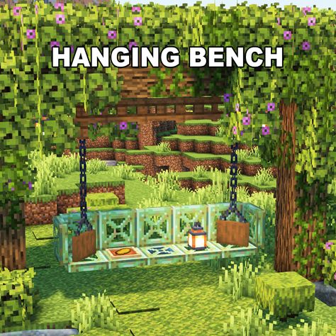 Minecraft Hanging Bench ✅ Follow for OP Minecraft Builds 📢 Share with your Friends 💬 Rate this Build 1-10 🔖Tags 🔖 #minecraft #minecraftbuilds #minecrafters #minecraftpe #minecraftmemes #mınecraftideas #minecraftbuild #minecraftbuilding #minecraftbuilding #minecrafttutorial #minecraftonly #mcpe #minecraftpc #minecraftcreations #minecraftdaily #minecraftdesign #minecraftjava #minecrafts #minecraftyoutuber #gaming Minecraft Hanging Bench, Minecraft Outdoor Seating, Minecraft Park Bench, Minecraft Bench Ideas, Bench Minecraft, Minecraft Bench, Minecraft Outdoor Decor, Minecraft Outdoor, Minecraft Park