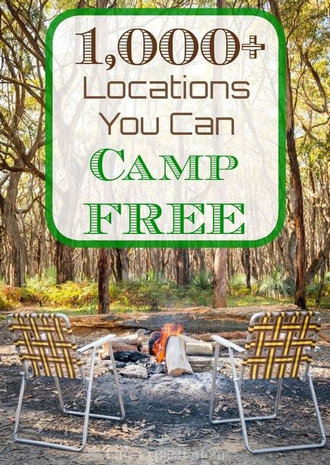 Places you can camp for free within the United States in a tent or an RV! Tons of great resources to save you money when you're camping. Logo Camping, Camping Illustration, Camping Bedarf, Tent Camping Hacks, Auto Camping, Camping List, Camping Places, Camping Destinations, And So It Begins