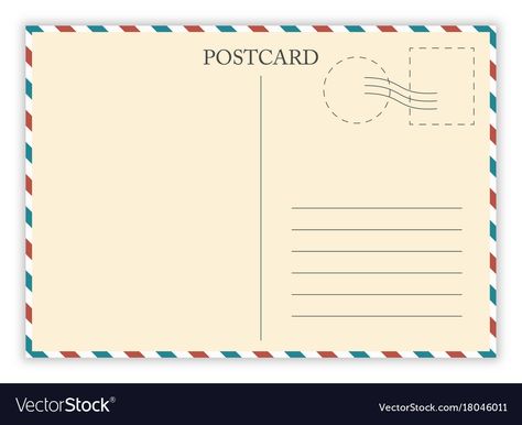 Postcard Template Free Printables, Postcard Mailer, Postcard Template Free, Mail Template, Printable Postcards, Free Postcards, Picture Templates, Postcard Template, Card Templates Free