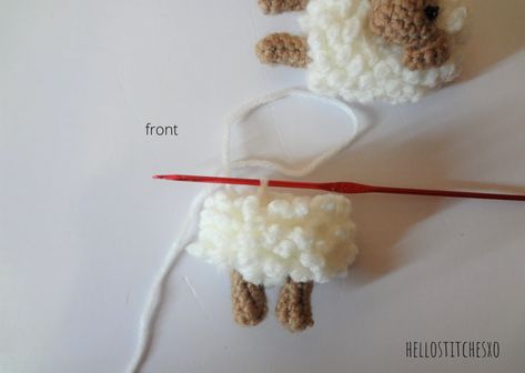 Crochet Brooch Pattern, Crochet Poncho Patterns Easy, Brooch Pattern, Fur Crochet, Whimsical Crochet, Crochet Cherry, Crochet Sheep, Crochet Brooch, Beginners Crochet