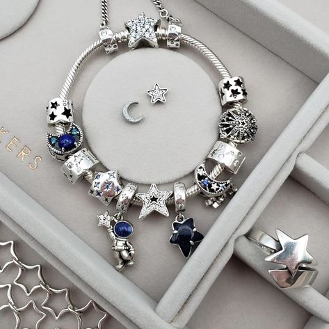 ⭐️⭐️⭐️ #pandora #theofficialpandora #theartofpandora #pandorastyle #pandoralifestyle #pandorabracelet #pandorajewelry #dopandora #mypandora #myunforgettablemoment #mypandoracharms #pandoraretired #pandoracollection #pandorajewelrybox #pandoraforever #moresscharms #mystackers #mystackerscharmbox #jamesavery Pandora Theme Bracelet, Pandora Planet, Colourful Pandora Bracelet, Pandora Moments Bracelet, Pandora Celestial Bracelet, Pandora Design, Pandora Jewelry Box, Pandora Blue, Pandora Bracelet Charms Ideas