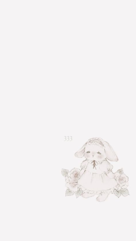 Rabbit Lockscreen, White Aesthetic Simple, Wallpaper Themes, Bunny Wallpaper, Phone Ideas, Phone Inspiration, Iphone Lockscreen, Soft Wallpaper, Iphone Wallpaper App