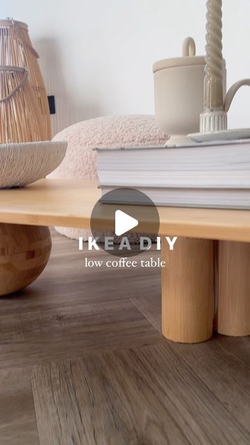 Japandi Diy Furniture, Diy Japandi Coffee Table, Diy Ikea Coffee Table, Ikea Hacks Coffee Table, Ikea Hack Coffee Table, Ikea Hack Table, Ikea Coffee Table Hack, Japandi Coffee Table, Coffee Table Ikea