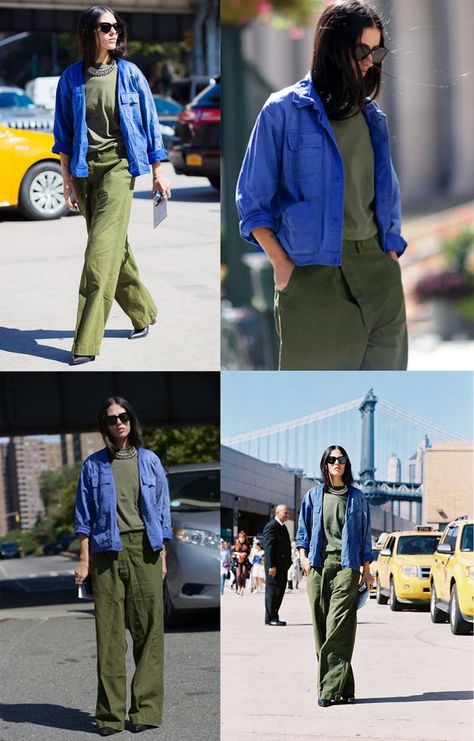 Alex Mill, Green With Blue, Cool Outfit, Pullover Outfit, Perfect Storm, Look Of The Day, I Want To Be, Blue Pants, Pretty Cool