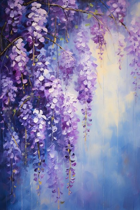 Luxury Artwork, Awesome Posters, Bird Painting Acrylic, Lilac Painting, Acrylic Flower Painting, Istoria Artei, Purple Flowers Wallpaper, Canvas Art Projects, Basel Switzerland