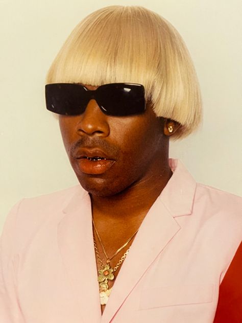 Record Painting Ideas, Tyler The Creator Outfits, Kanye West Albums, Tyler The Creator Wallpaper, Record Painting, Blonde Bob Wig, Human Poses Reference, Human Poses, Blonde Bobs