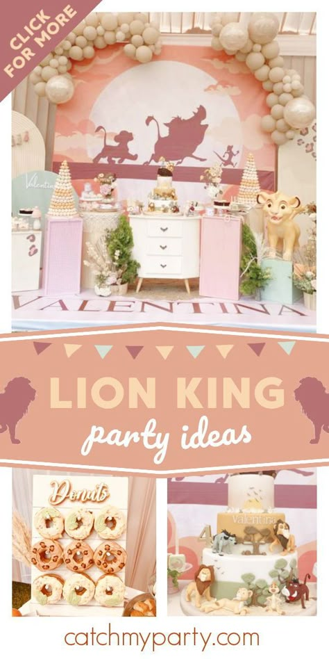 Two Wild Lion King Birthday, Simba Party Ideas, Lion King Second Birthday Party, Nala Lion King Birthday Party Ideas, Lion King Baby Shower Ideas For A Girl, Lion King Girl Birthday Party, Lion King 3rd Birthday Party, Nala Birthday Party Ideas, Lion King Birthday Party Ideas Girl