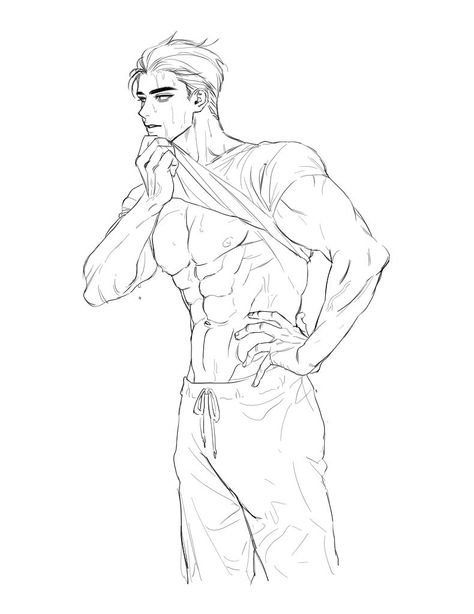 Male Buff Body Drawing, Muscle Men Drawing Base, Make Pose Reference Drawing, Hunk Body Reference, Buff Poses Drawing, Nude Men Reference Drawing, Mechat Characters, Muscular Body Men Drawing, Arms Tied Behind Back Pose Drawing