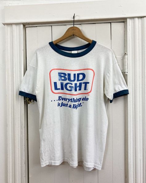 Graphic Tees Vintage, Bud Light, Ringer Tee, Vintage Heart, 50 50, Everyday Fashion, Final Sale, Beautiful Dresses, Graphic T Shirt