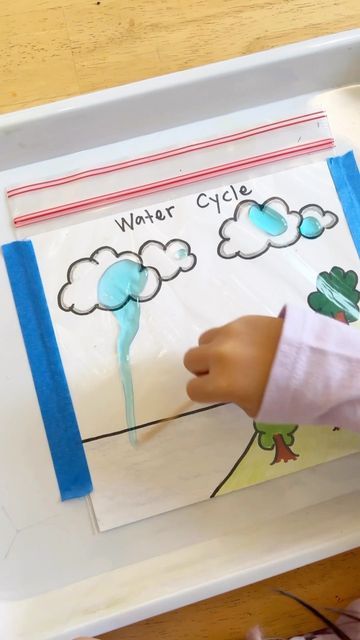 Fynn Sor | Happy Tot Shelf on Instagram: "Where do rain come from? 🌧️ Do your little ones ask you this question all the time? Then I’ve got the perfect activity for you! In this simple activity, children literally bring the water through a cycle. This helps little kids visualize the continuous movement of water. And now, even my 4yo can explain the water cycle and where rain came from. 😉 👉🏻 Recommended for 3 to 8 years old ❤️ Love this Hands-on Water Cycle activity? Share this with all your Water Cycle Art Preschool, Rain Cycle Preschool, Water Cycle Activity For Kids, Water Cycle Activity, Water Cycle Craft, Rain Cycle, Water Cycle Activities, Child Activities, The Water Cycle