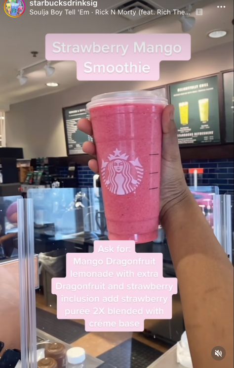 Frozen Starbucks Drinks To Order, Starbucks Slushie Drinks, Starbucks Drinks To Try Refreshers 2024, Easy Starbucks Drinks To Order, Smoothie Starbucks, Starbucks Drinks To Try Refreshers, Starbucks Drink Recipes, Starbucks Smoothie, Starbucks Specialty Drinks