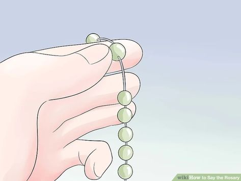 How to Say the Rosary (with Pictures) - wikiHow The Doxology, Fatima Prayer, Decades Of The Rosary, Saying The Rosary, Hail Holy Queen, Apostles Creed, Sign Of The Cross, Rosary Prayer, Praying The Rosary