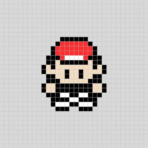 Ash (Pokémon) Videojuegos, Anime - Pixel Art Patterns Small Pixel Art, Pixel Character, Old Pokemon, Pokemon Pixel, Anime Pixel, Character Game, Pokemon Sprites, Pixel Art Pokemon, Art Pokemon