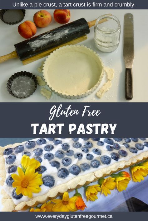 Tart Pastry Gluten Free Tart, Pumpkin Cheesecake Filling, Tart Pastry, Cherry Hand Pies, Vanilla Cream Filling, Fresh Fruit Tart, Pumpkin Tarts, Tart Dough, Gluten Free Pastry