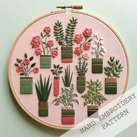 Plant Embroidery, Water Soluble Paper, Spring Fun, Love Embroidery, Pola Sulam, Embroidery Gifts, Embroidery Flowers Pattern, Creative Embroidery, Hand Embroidery Pattern