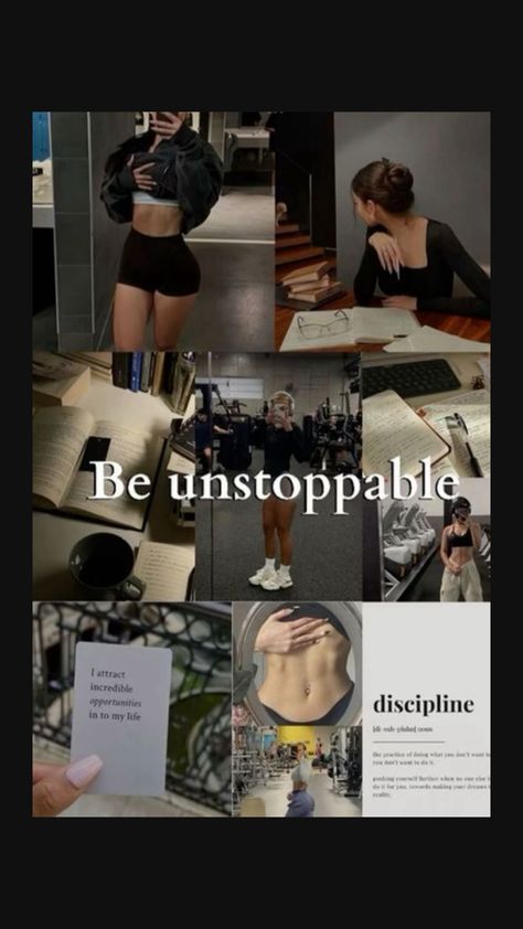 Motivational Wallpaper For Body Goals, Gym Motivation Vision Board, Productive Life Aesthetic, A New Era Of Me Aesthetic Wallpaper, Winter Arc Mood Board, Vision Board Fitness Motivation, Glow Up Moodboard, Dream Body Gym Vision Board, Workout Aesthetic Quotes