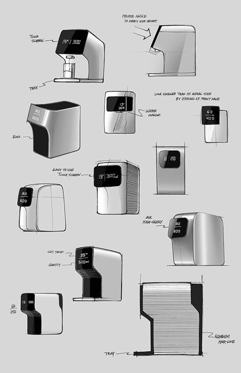 SMART on Behance Product Sketch, Water Purifier Design, Coffee Machine Design, Appliances Design, Medical Design, Id Design, Devices Design, Industrial Design Sketch, Conceptual Design