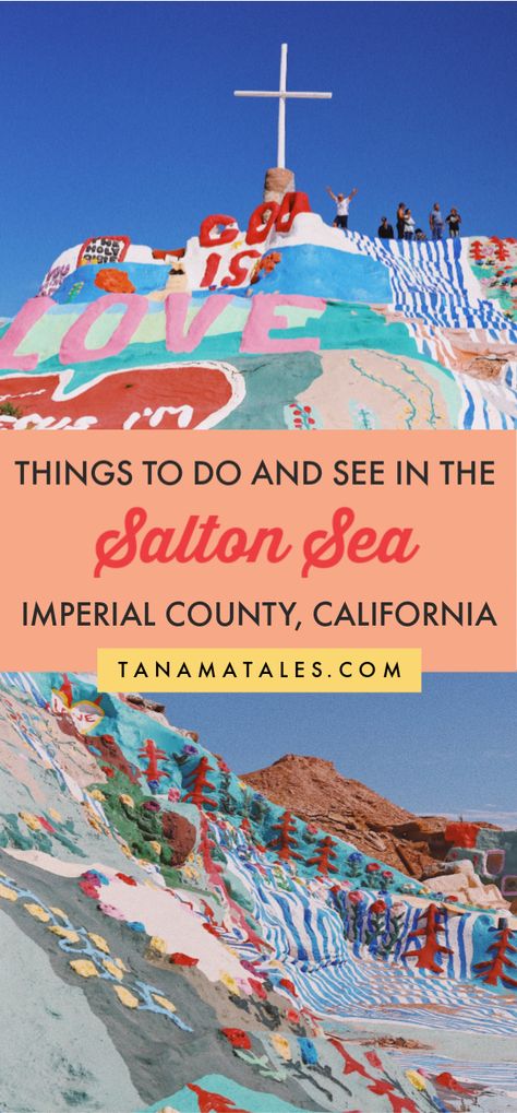 Things to Do in the Salton Sea, California - Tanama Tales Salton Sea California, Imperial County, California Places To Visit, Palm Springs Bachelorette, Salvation Mountain, Salton Sea, California Desert, National Park Photos, Spring Trip