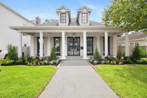 Acadian-Southern Homes Houston - Aspire Fine Homes Acadian Style Homes Exterior, French Acadian Style Homes, Acadian Style Homes, Southern Style Homes, Acadian Homes, Greek Revival Home, Hardie Plank, Dormer Windows, Southern Homes