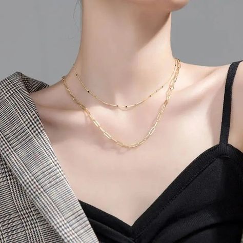 Experience timeless beauty with LOVCIA Double Layer Hollow Chain 925 Sterling Silver Necklace. ✨A touch of elegance at LOVCIA. 💎 Discover more at https://lovcia.com #Lovcia #LovciaJewelry #GiftsForWomen #Necklaces #NecklacesForWomen #Women'sNecklaces #PersonalStyle #JewelryForWomen #JewelryForGirls #GiftForHer #GiftForLove #SterlingSilverNecklaces #TimelessElegance #LOVCIAShine #925SterlingSilver Fashion Jewellery, Sterling Silver Necklace, Sterling Silver Necklaces, Timeless Beauty, Double Layer, Timeless Elegance, Womens Necklaces, Gifts For Women, Personal Style