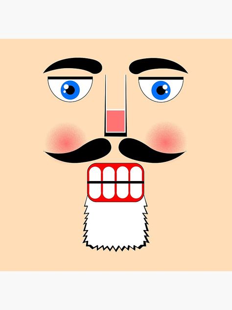 Nutcracker Face Printable, Nutcracker Face Template, Nutcracker Faces, Nutcracker Face, Flower Making With Paper, Nutcracker Decor, Nutcracker Christmas Decorations, Christmas Garden Decorations, Face Template