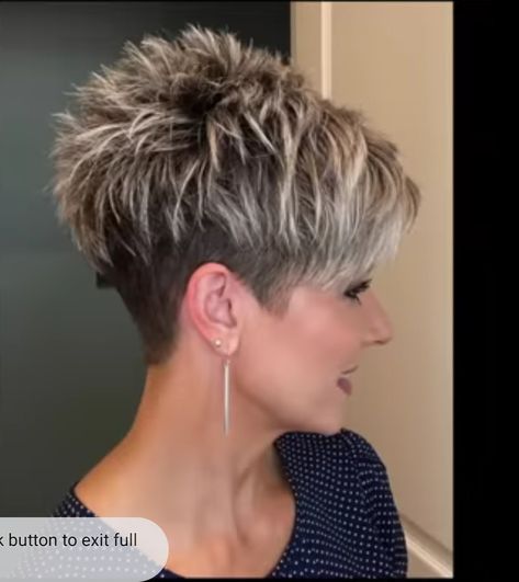 Pixie Haircut Undercut Shaved Sides, Dark Hair Pixie Haircut, Spiky Pixie Haircut Spikes 2024, Short Choppy Hairstyle Women, Stacked Pixie Haircut, Razor Cut Pixie, Spiky Pixie Haircut, Sassy Hair Older Women, Women Grey Hair