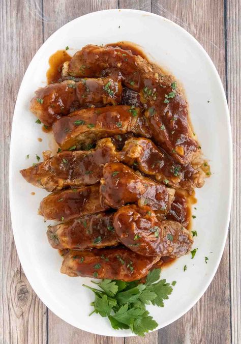 Slow Cooker Country Style Pork Ribs Crockpot Country Style Pork Ribs, Pork Crockpot, Italian Easter Pie, Country Ribs, Barbecue Pork Ribs, Pork Crockpot Recipes, Slow Cooker Recipes Pork, Country Style Pork Ribs, Smoked Pork Ribs