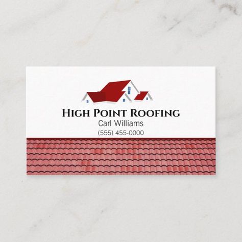 Roofing Business Cards, Roofing Logo, Roofing Business, Company Business Cards, Roofing Companies, Roofing Sheets, Roof Tiles, Visiting Cards, Personal Business Cards