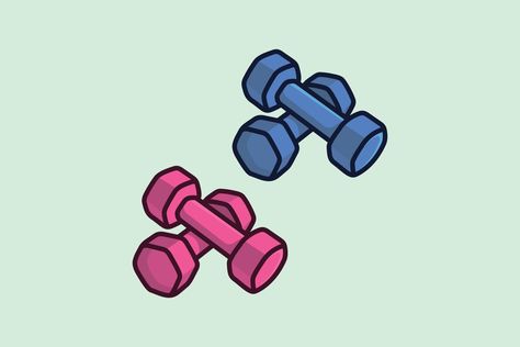 Download the Gym Dumbbells Set vector illustration. Gym fitness object icon concept. Low weight dumbbells logo design. Body fitness, Gym exercise, Work out. Dumbbell for training body muscles vector design. 20275446 royalty-free Vector from Vecteezy for your project and explore over a million other vectors, icons and clipart graphics! Logo Design Body, Gym Dumbbells, Body Muscles, Gym Weights, Dumbbell Set, Gym Exercise, Body Fitness, Gym Fitness, Fitness Gym