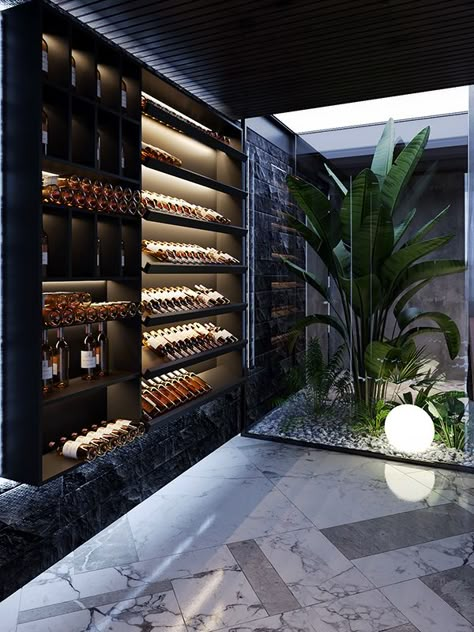 Tequila Cellar, Modern House Bar Design, Wine Closet, Modern Home Bar, Home Wine Cellars, Wine Cellar Design, Cellar Design, Home Bar Designs, Wine Wall