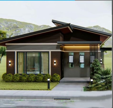 Simple Bungalow House Designs, New Model House, Modern Suburban House, 3 Storey House Design, Modern Bungalow House Design, Little House Plans, House Roof Design, Modern Small House Design, Small House Design Exterior