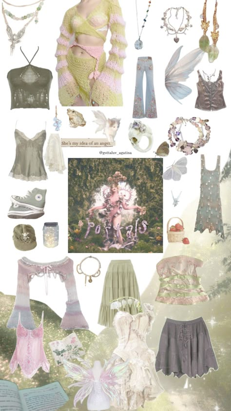 Melanie Martinez Outfit Ideas, Melanie Martinez Style, Fairy Core Outfits, Melanie Martinez Outfits, Melanie Martinez Concert, Fairy Outfit, Earthy Outfits, Estilo Hippie, Nature Music