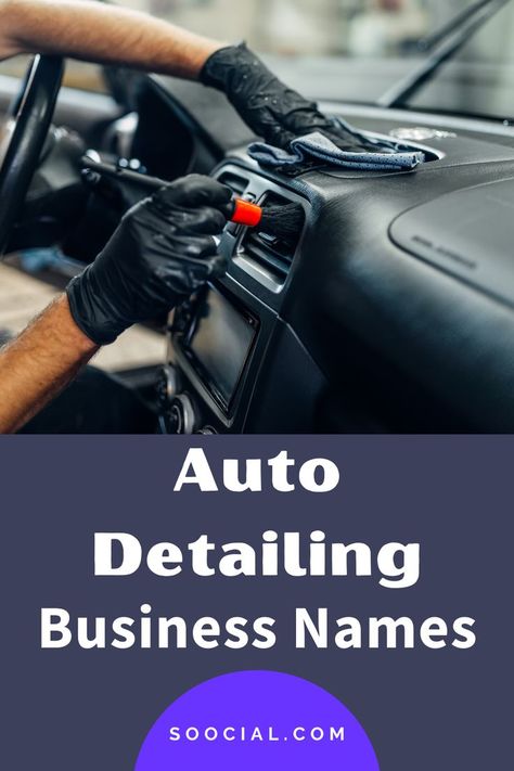 Best Company Names, Cleaning Company Names, Auto Detailing Business, New Business Names, Detailing Business, Business Name Ideas, Car Wash Business, Car Logo Design, Vehicle Care