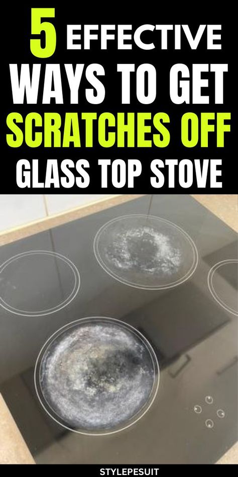 Removing scratches from a glass top stove requires careful attention and the right materials. While it may not be possible to completely erase deep scratches, you can significantly improve the appearance of lighter ones. Here's a step-by-step guide on how to remove scratches from a glass top stove: #kitchen #cleaning #cleaningtips Top Stove Kitchen, Cleaning Glass Stove Top, Glass Top Stove, Stove Kitchen, Clean Stove, Stove Cleaning, Cleaning Routines, Cleaning Methods, Organizing And Cleaning