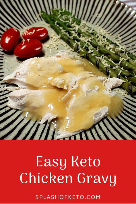 In just 10 minutes, you can have this amazingly delicious easy keto chicken gravy on your table! Enjoy! Keto Chicken And Gravy Crockpot, Low Carb Chicken Gravy, Keto Chicken And Gravy Recipes, Keto Chicken And Gravy, Keto Chicken Gravy, Keto Gravy, Crockpot Chicken And Gravy, Easy Gravy Recipe, Chicken Gravy Recipe