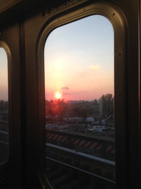 Sunset seen from a subway window Subway Window, Aesthetic Polaroids, Metro Subway, Purple Sky, After Effects Projects, Character Aesthetics, Adaptation, Album Art, After Effects