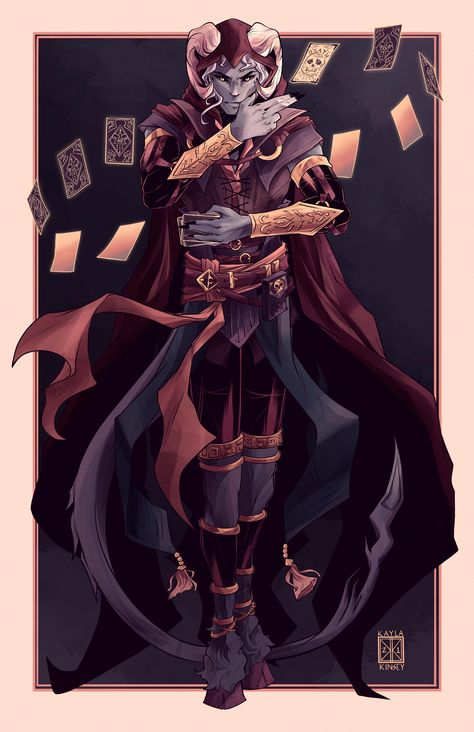 Dnd Aberrant Mind Sorcerer, Abberant Mind Sorcerer, Card Magician Character Design, Jester Oc Male, Sorcerer Pose, Aberrant Mind Sorcerer, Sorcerer Character Design, Dnd Tiefling Male, Male Sorcerer