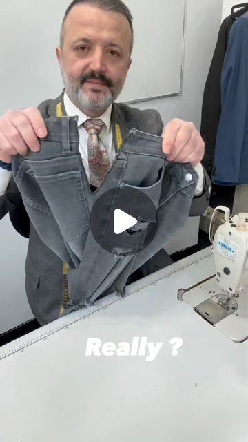 The Great Tailor on Instagram: "Did you know that you can make your jeans waist bigger? . . . . #jeans #waist #bigger #pants #really #magic #thegreattailor #downtowntoronto #canada #socool #love #tailoring #cleanfit #fitforever #surprise #menswear #womenfashion #trend #reels #explore" Expand Waist On Pants, How To Make The Waist Bigger On Jeans, Increase Waist On Jeans, Make Pants Bigger In Waist, How To Make Jeans Bigger, Making Pants Bigger In Waist, Make Pants Longer, How To Make Pants Bigger In The Waist, Jeans Waist Too Big Hack