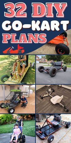 Build your own go-kart with these DIY plans. Perfect for a fun and exciting project! Diy Go Cart Frames, Go Kart Chassis Plans, Go Kart Plans Frames, Diy Go Kart Plans, Go Carts Homemade, Go Kart Chassis, Vintage Go Karts, Wooden Go Kart, Drift Trike Frame