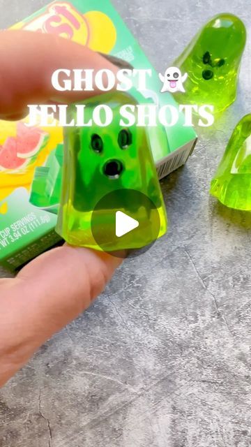 Johany Torres on Instagram: "👻Ghost Jello Shot Recipe:

3oz box Jello (any flavor) I used watermelon because it was green 
1/2 cup of boiling water
1/2 cup liquor of choice (Gin, Vodka, Rum, Tequila (under 21 replace the 1/2 liquor for water) 
2 packets of unflavored gelatin (each packet is 0.25oz)
👻Ghost mold link is in my bio 
👻Edible Markers linked in my bio under Amazon Store 

Directions:
In a bowl add Jello along with 1/2 cup of boiling water, mix well. Add another 1/2 cup of water or liquor of choice. Sprinkle in the 2 packets of unflavored gelatin, this is important, you have to sprinkle it in. If you pour both packets in quickly, the unflavored gelatin will clump and you’ll have to start over.  Mix well and pour into your molds. Refrigerate for 2-3 hours or overnight. Remove ca Ghost Mold, Halloween Jello Shots, Halloween Jello, Water Ghost, Jello Shot, Jello Shot Recipes, Halloween Party Dinner, Unflavored Gelatin, Halloween Baking