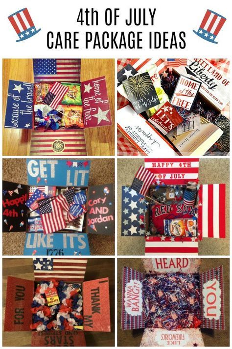 4th of July Care Package Ideas | Finding Mandee | Care Package Inspiration 4th Of July Care Package, Army Care Package, Soldier Care Packages, Boyfriend Care Package, Missionary Care Packages, Halloween Care Packages, Care Package Ideas, Birthday Care Packages, Deployment Care Packages