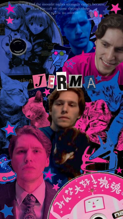 tv girl jerma wallpaper :3 💙🩷 #jerma #jerma985 #jermacore #tvgirl #spamton #deltarune Jerma Wallpaper, Tv Girl, You Call, Call Me, Tv