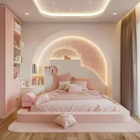 Children’s Bedroom Colour Ideas, Daughter Room Design, Milan House, Luxury Kids Bedroom, Mini Room, Dream Bedroom Inspiration, Kids Room Interior Design, New Bedroom Design, Inside House