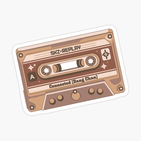 Get my art printed on awesome products. Support me at Redbubble #RBandME: https://www.redbubble.com/i/sticker/STRAY-KIDS-bang-chan-connected-retro-pastel-cassette-tape-by-myskzhaven/158239790.EJUG5?asc=u Stray Kids Bang Chan, Stray Kids Changbin, Stray Kids Han, Retro Pastel, Kpop Iphone Wallpaper, Tape Sticker, Star Stickers, Kids Stickers, Bang Chan