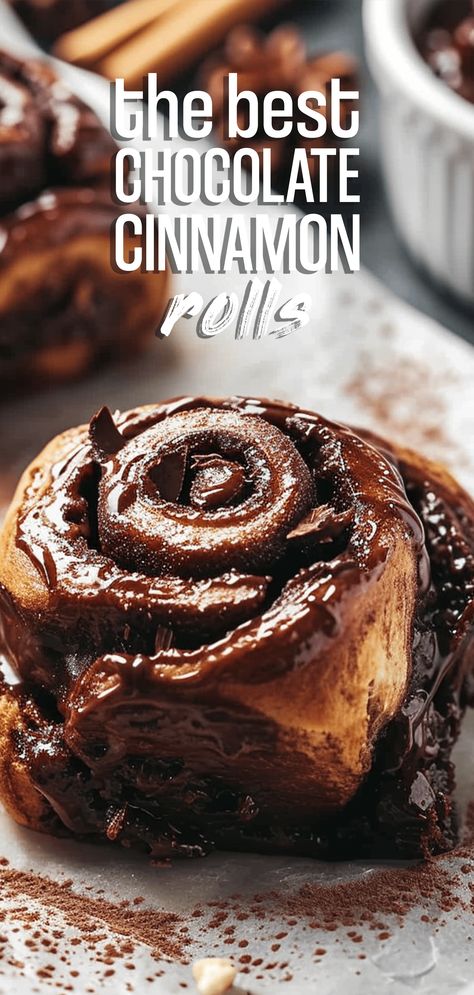 Chocolate Cinnamon Rolls [130 Minutes] – Chasety Meat Cinnamon Rolls, Chocolate Cinnamon Rolls Recipe, Chocolate Cinnamon Rolls Homemade, Gourmet Cinnamon Rolls, Chocolate Cinnamon Rolls, Cinnamon Roll Recipes, Chocolate Rolls, Cinnamon Desserts, Sweet Roll Recipe